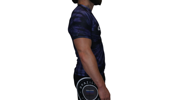 Tie Dye Rash Guard (Purple Haze) Short Sleeve