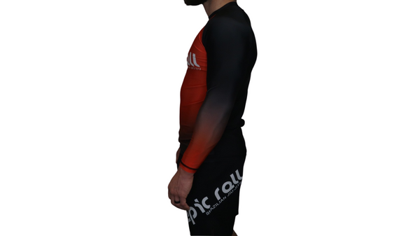 Faded Ranked Rash Guards (Black Belt)