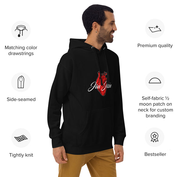 Epic Roll Hoodie (I ❤️Jiu Jitsu)