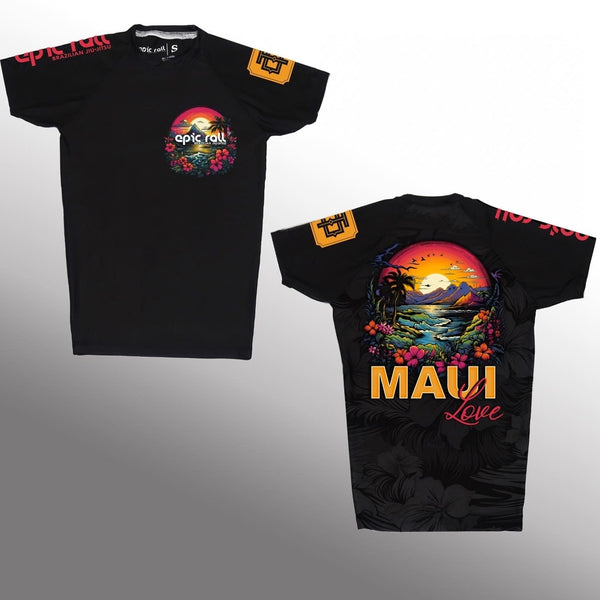 Tom DeBlass Maui Love (Red) rash guard