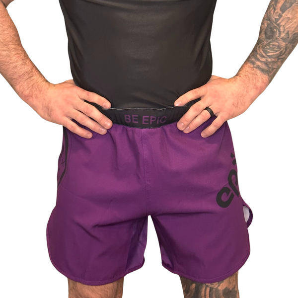 Epic Grappling Shorts 2.0 (Elastic Waistband) Purple Haze