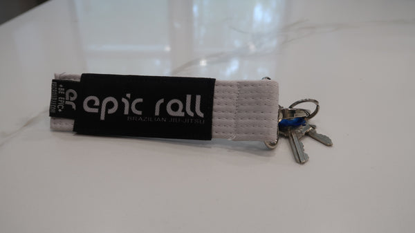 White Belt Keychain