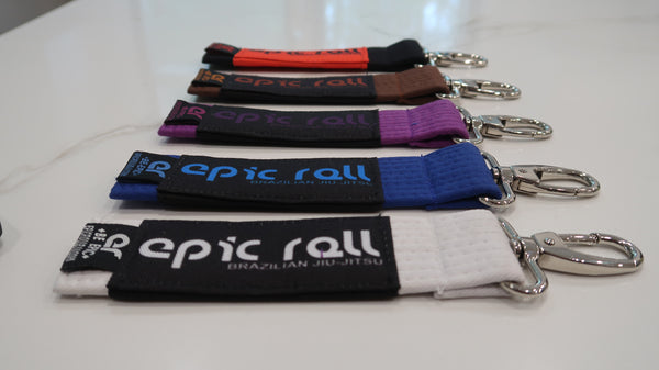 White Belt Keychain