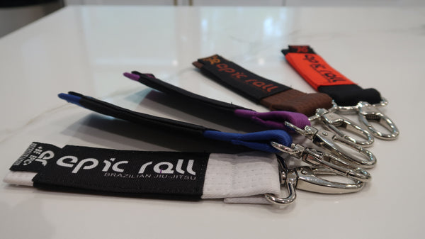 White Belt Keychain