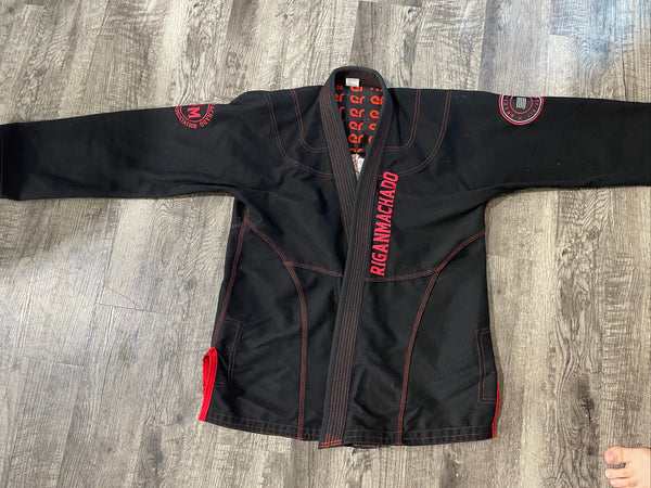 Rigan Machado Official Gi (Black & Red)