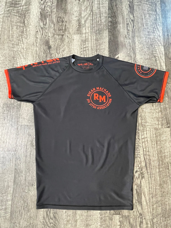 Rigan Machado Rash guard (Black&Red)