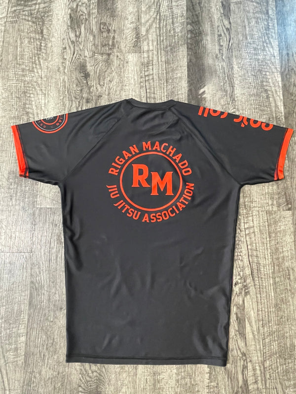 Rigan Machado Rash guard (Black&Red)