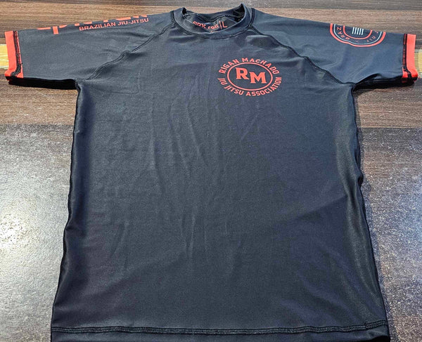 Rigan Machado Rash guard (Black&Red)