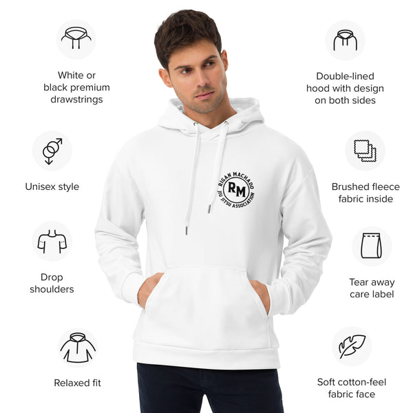 Rigan Machado BJJ Hoodie (white edition)