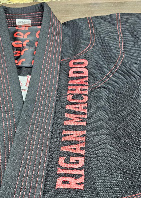 Rigan Machado Official Gi (Black & Red)