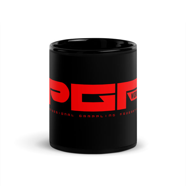 PFG Black Glossy Mug (RED)