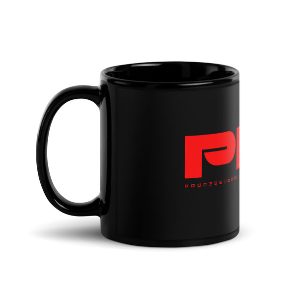 PFG Black Glossy Mug (RED)