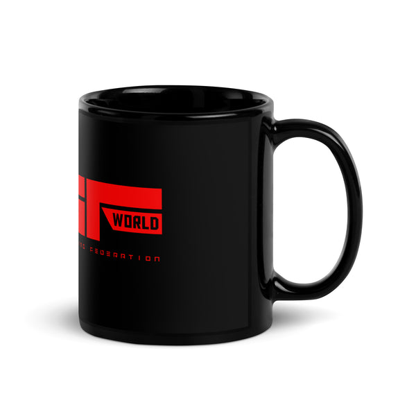 PFG Black Glossy Mug (RED)