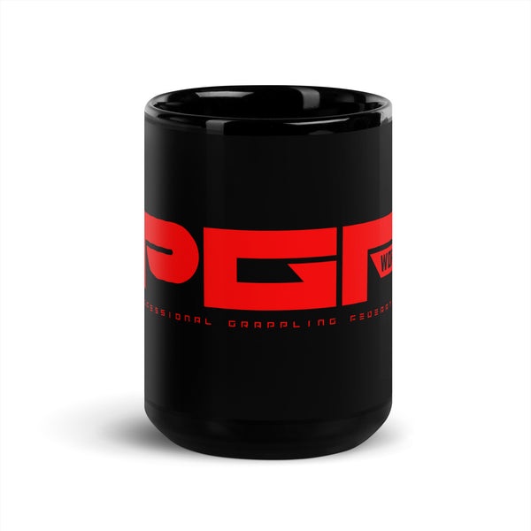 PFG Black Glossy Mug (RED)