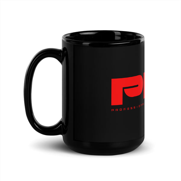 PFG Black Glossy Mug (RED)