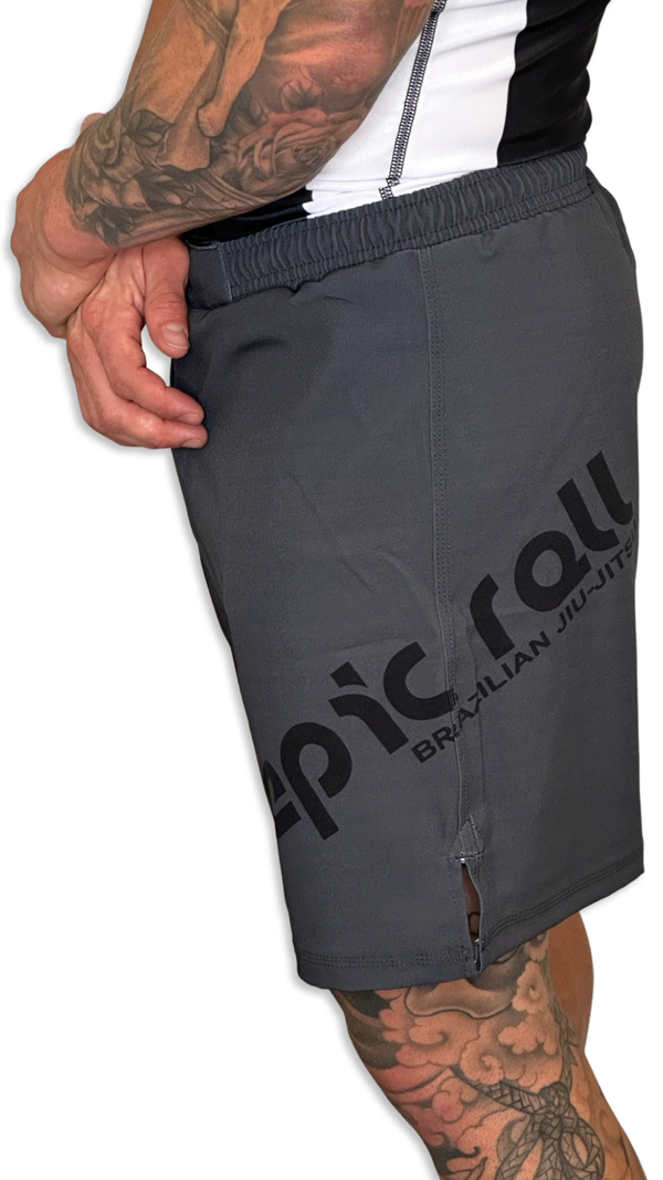 Epic Grappling Shorts (Elastic Waistband) Ocean Storm