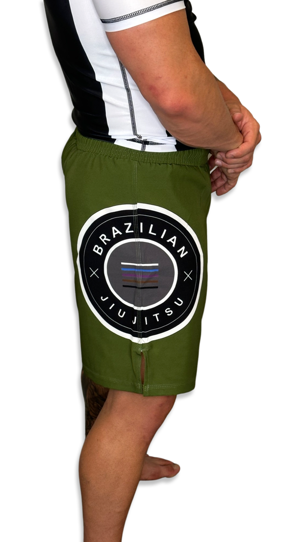 Epic Grappling Shorts (Elastic Waistband) Military Green