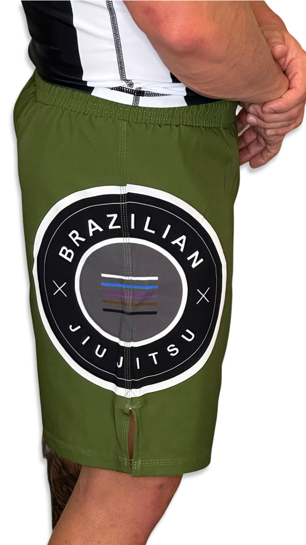 Epic Grappling Shorts (Elastic Waistband) Military Green