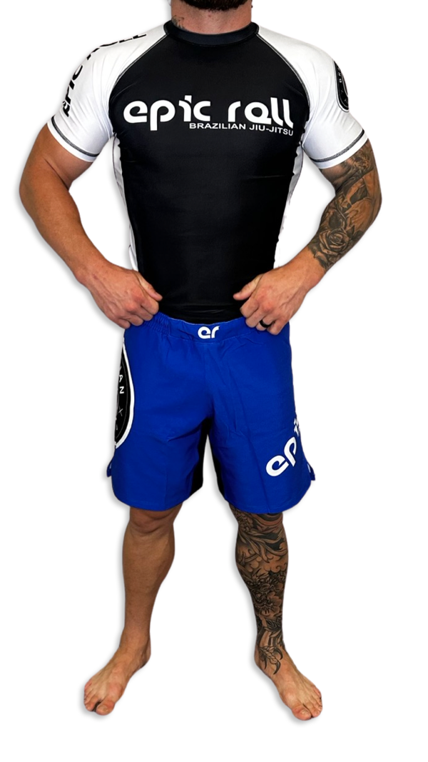 Epic Fight Shorts (Elastic Waistband) Ocean Blue