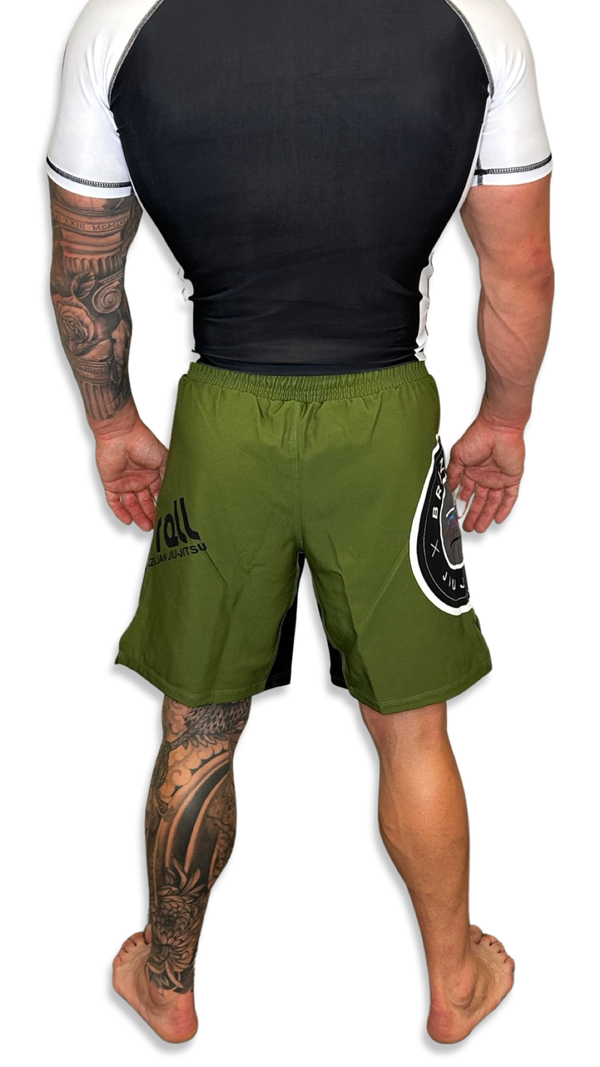 Epic Grappling Shorts (Elastic Waistband) Military Green