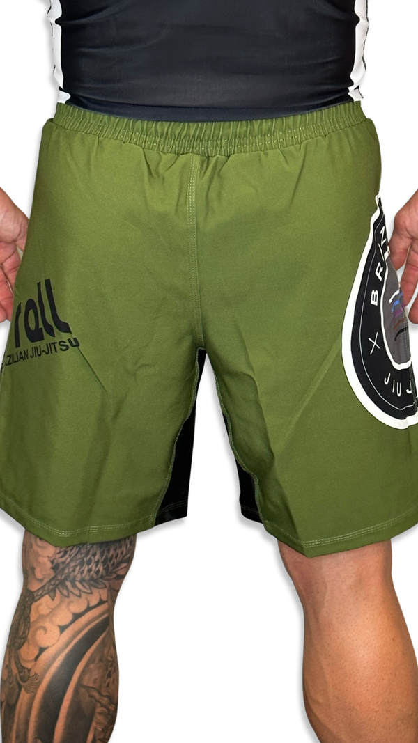 Epic Grappling Shorts (Elastic Waistband) Military Green