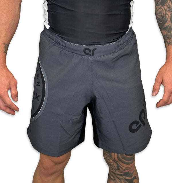 Epic Grappling Shorts (Elastic Waistband) Ocean Storm