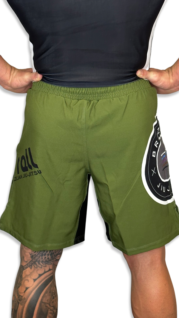 Epic Grappling Shorts (Elastic Waistband) Military Green