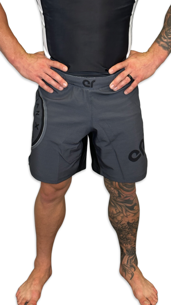 Epic Grappling Shorts (Elastic Waistband) Ocean Storm