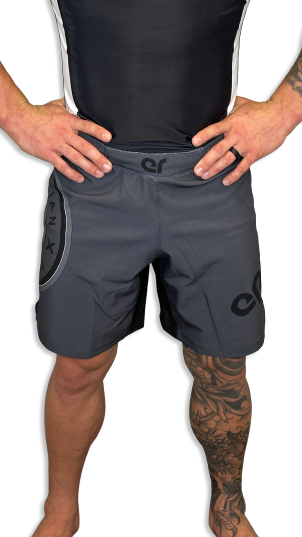 Epic Grappling Shorts (Elastic Waistband) Ocean Storm