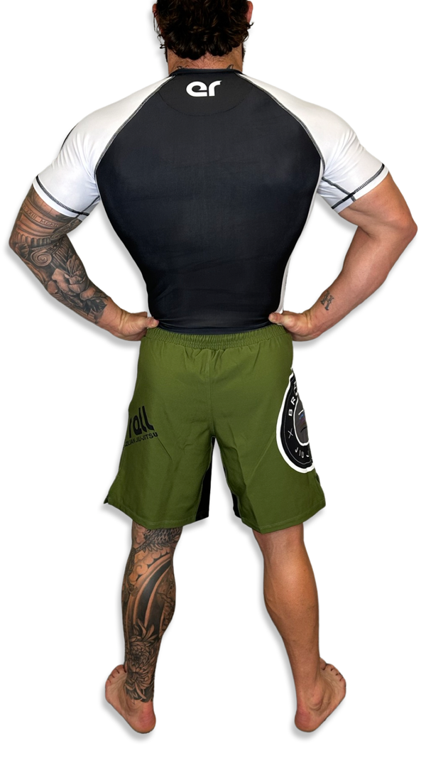 Epic Grappling Shorts (Elastic Waistband) Military Green