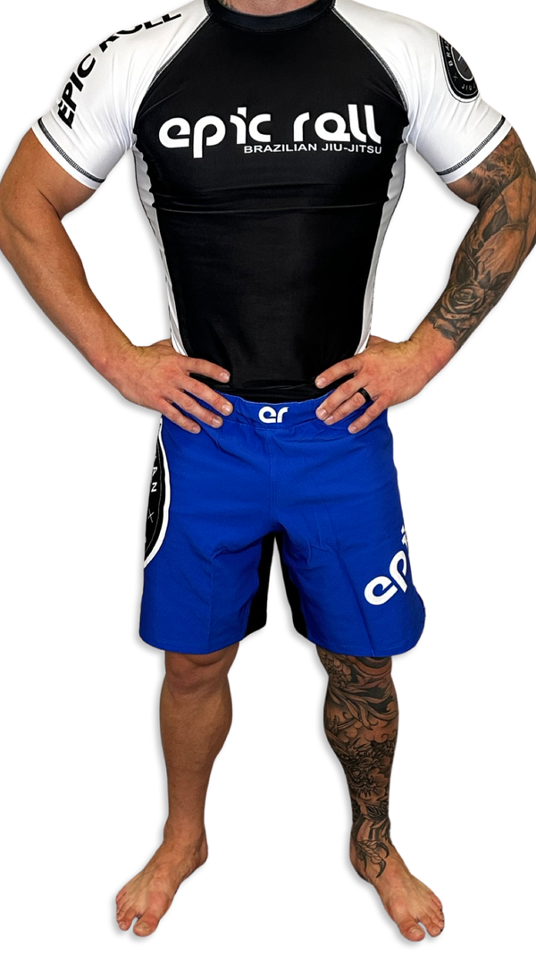 Epic Fight Shorts (Elastic Waistband) Ocean Blue