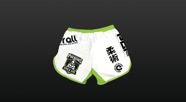 Philadelphia Phenoms Grappling Shorts- White and green