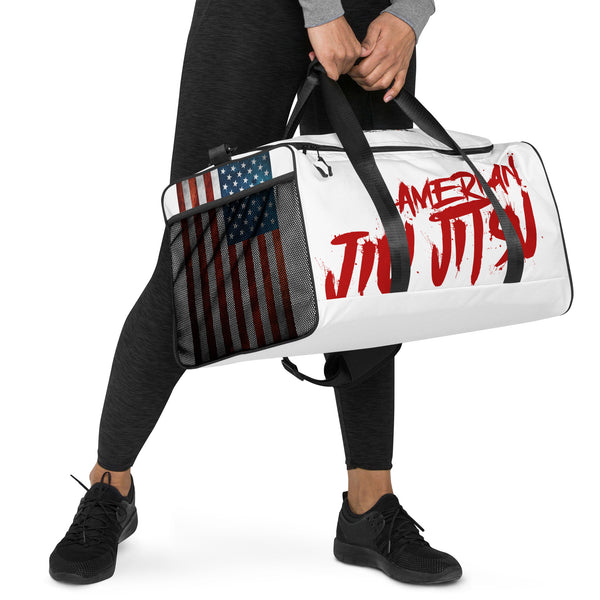 jiu jitsu gear bag Epic Roll Gear Bag (American Jiu Jitsu White and Red)