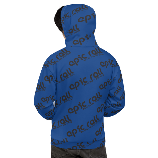 Epic Roll Hoodie (Classic Logo Black & Blue)