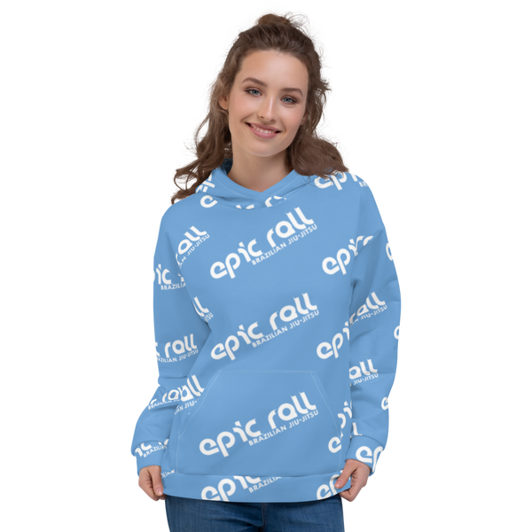 Epic Roll Hoodie (Classic Logo Baby Blue)