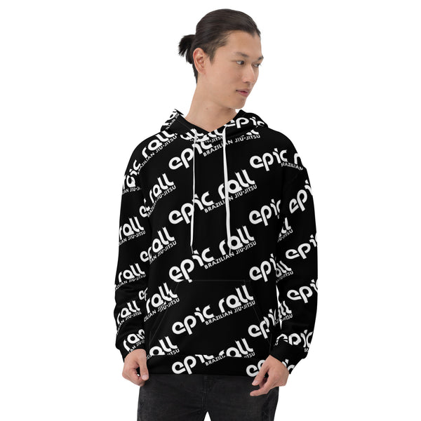 Epic Roll Hoodie (Classic Logo Inverted-Black + White)