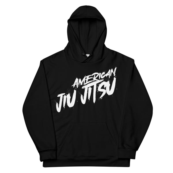 Epic Roll Hoodie (American Jiu Jitsu-Black+White)