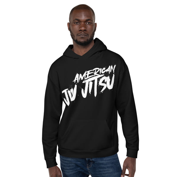 Epic Roll Hoodie (American Jiu Jitsu-Black+White)