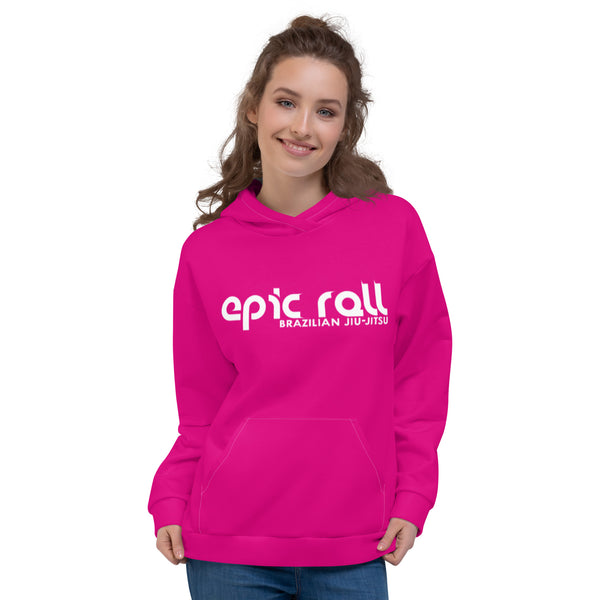 Epic Roll Hoodie (Classic Logo-Hot Pink)