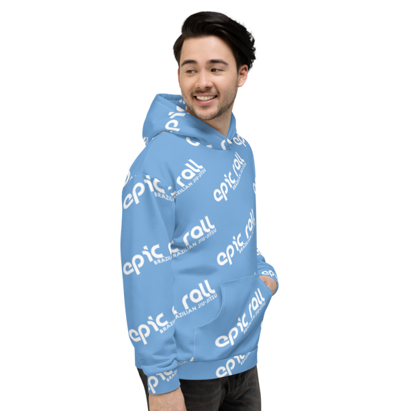 Epic Roll Hoodie (Classic Logo Baby Blue)