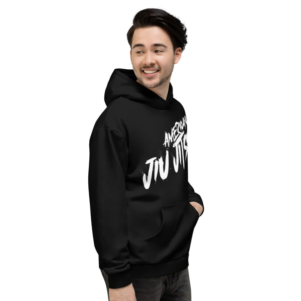 Epic Roll Hoodie (American Jiu Jitsu-Black+White)