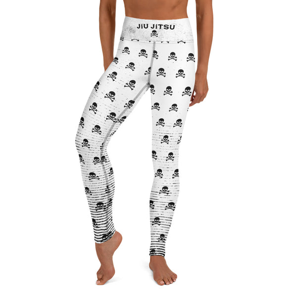 Women's Leggings (B&W Pirate)