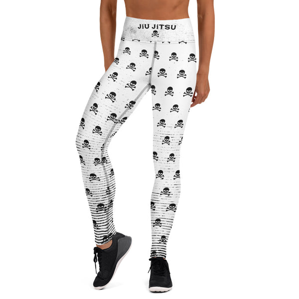 Women's Leggings (B&W Pirate)