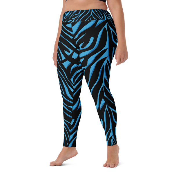 Women's Leggings (Blue Tiger)