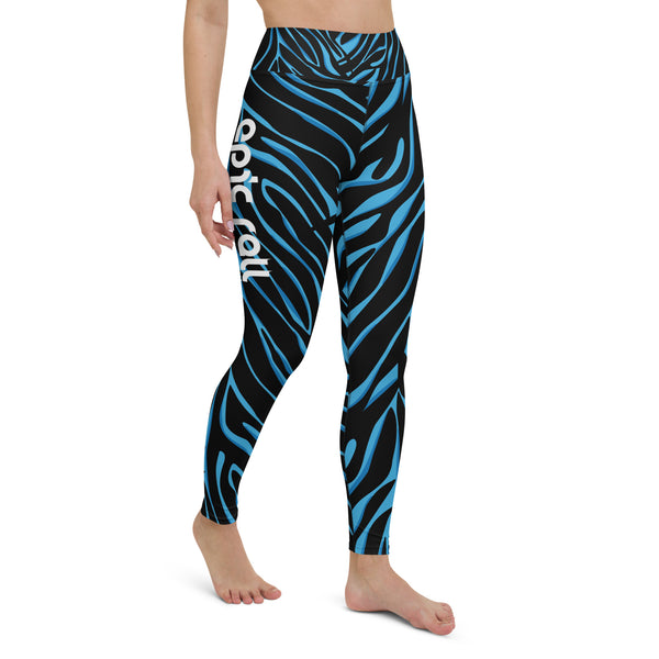 Women's Leggings (Blue Tiger)